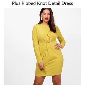 Plus Twisted front mini dress